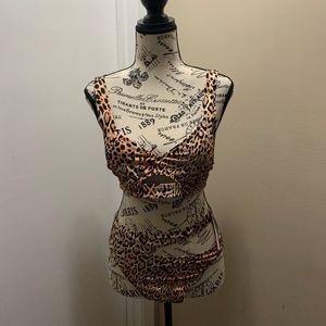 Victoria’s Secret Lagos Cut Out High Waisted Bikini Set, leopard print, 2 sizes